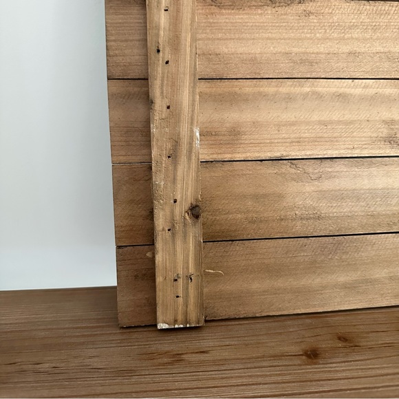 Grateful Thankful Blessed Shiplap Wood Plaque Sign With Galvanized Metal Wreath - Picture 8 of 15